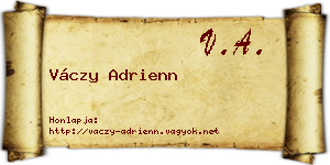 Váczy Adrienn névjegykártya